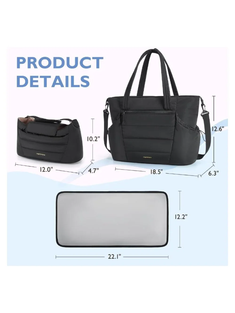 N/A diaper bag